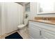 Clean bathroom with granite vanity and a shower/tub combo at 1392 Southwood Dr., Surfside Beach, SC 29575