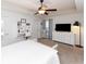 Main bedroom with dresser and TV at 1392 Southwood Dr., Surfside Beach, SC 29575