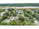 Aerial view showcasing property's waterfront proximity at 1530 Deer Park Ln., Surfside Beach, SC 29575