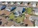 Aerial view of the house and surrounding neighborhood at 1810 N Cove Ct., North Myrtle Beach, SC 29582