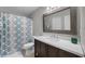 Clean bathroom with a shower/tub, vanity with white countertop at 1890 Colony Dr. # 17N, Myrtle Beach, SC 29575