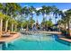 Community pool with water features and lounge chairs at 1901-B High St., Myrtle Beach, SC 29577