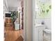 Small bathroom with white vanity and toilet at 2102 Calabash Circle, Little River, SC 29566