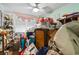 Small bedroom with window and ceiling fan at 2102 Calabash Circle, Little River, SC 29566