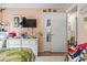 Bedroom with white dresser and window at 2102 Calabash Circle, Little River, SC 29566