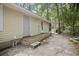 Back exterior view showing the door to the backyard and deck at 2102 Calabash Circle, Little River, SC 29566