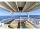 White gazebo on a pier overlooking the water at 3009 South Bay St., Georgetown, SC 29440