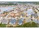 Aerial view of house and neighborhood, showcasing community and lake features at 311 Highfield Loop, Myrtle Beach, SC 29579