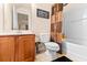 Simple bathroom with a shower/tub combo and wood vanity at 311 Highfield Loop, Myrtle Beach, SC 29579