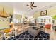 Relaxing living room featuring a sectional sofa and decorative accents at 311 Highfield Loop, Myrtle Beach, SC 29579