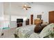 Main bedroom with a TV and carpeted floors at 3700 Golf Colony Lane # 24B, Little River, SC 29566