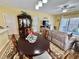 Dining area with oval table and access to living room at 3951 Gladiola Ct. # 204, Myrtle Beach, SC 29588