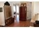 Elegant hallway with hardwood floors and antique furniture at 41 Federation Loop, Pawleys Island, SC 29585