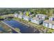 Aerial view showcasing condo location near waterfront and marina at 4413 East Port Blvd. # F-6, Little River, SC 29566