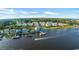 Aerial view of waterfront homes and community at 4413 East Port Blvd. # F-6, Little River, SC 29566