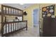 bedroom with twin-over-full bunk bed, TV, and ample closet space at 4524 N Plantation Dr. # D9, Little River, SC 29566