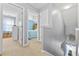 Hallway with view into blue bedroom and plant room at 4821 Southgate Pkwy., Myrtle Beach, SC 29579