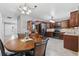 Kitchen with a round dining table and wood cabinets at 4821 Southgate Pkwy., Myrtle Beach, SC 29579