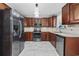 Well-lit kitchen with stainless steel appliances and ample cabinet space at 4821 Southgate Pkwy., Myrtle Beach, SC 29579