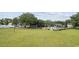 A green lawn features a volleyball court for enjoying outdoor activities and friendly competition at 4821 Southgate Pkwy., Myrtle Beach, SC 29579