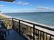 Balcony overlooking the beach and ocean at 504 N Ocean Blvd. # 1003, Myrtle Beach, SC 29577