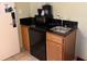 Small kitchen with microwave, coffee maker, and mini-fridge at 504 N Ocean Blvd. # 1003, Myrtle Beach, SC 29577