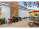 Backyard patio with grill and seating area at 506-B Rosemary Ln., North Myrtle Beach, SC 29582