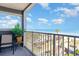 Relax on this balcony with beautiful ocean views and beach access at 5905 S Kings Hwy. # A - 301, Myrtle Beach, SC 29575