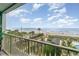 Balcony overlooks the beach, pool, and community amenities at 5905 S Kings Hwy. # A - 301, Myrtle Beach, SC 29575