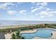 Large beachfront pool with ocean views at 5905 S Kings Hwy. # A - 301, Myrtle Beach, SC 29575