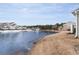 Houses line a calm pond with a water fountain in the center at 6244 Catalina Dr. # 1411, North Myrtle Beach, SC 29582