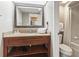 Bathroom with vanity, sink, and toilet at 6804 N Ocean Blvd. # 1117, Myrtle Beach, SC 29572