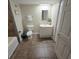 Clean bathroom with toilet, sink, and bathtub at 8560 Queensway Blvd. # 304, Myrtle Beach, SC 29572