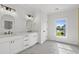 Elegant bathroom with double vanity and marble flooring at 946 Crystal Water Way, Myrtle Beach, SC 29579