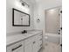 Stylish bathroom featuring a white vanity and a shower at 946 Crystal Water Way, Myrtle Beach, SC 29579