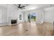 Living room with fireplace and comfortable seating area at 946 Crystal Water Way, Myrtle Beach, SC 29579