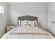 Simple bedroom with a double bed and closet at 1124 Blueback Herring Way # 158, Conway, SC 29526