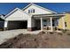 Picture of a charming new construction with two-car garage and covered porch at 1245 Crested Iris Way, North Myrtle Beach, SC 29582