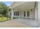 Covered back patio with concrete flooring and a fenced yard at 137 Alpharetta Ct., Conway, SC 29526