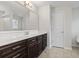 Bathroom with double vanity and a large mirror at 137 Alpharetta Ct., Conway, SC 29526