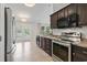 Kitchen with stainless steel appliances and access to a deck at 137 Alpharetta Ct., Conway, SC 29526