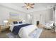 Main bedroom with wood floors and ceiling fan at 137 Alpharetta Ct., Conway, SC 29526