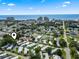 Community aerial view with ocean backdrop, illustrating the neighborhood layout and its scenic coastal positioning, perfect for beach lovers at 1533 Sand Dollar Ln., Garden City Beach, SC 29576
