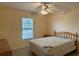 Bedroom featuring a double bed and ceiling fan at 201 Melody Gardens Dr., Surfside Beach, SC 29575