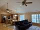 Open living space with hardwood floors and kitchen views at 201 Melody Gardens Dr., Surfside Beach, SC 29575