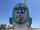 Conch Cafe sign, advertising steak and seafood at 201 Melody Gardens Dr., Surfside Beach, SC 29575