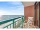 Balcony with ocean view and comfortable seating at 2207 S Ocean Blvd. # 1119, Myrtle Beach, SC 29577