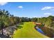 Aerial view of golf course and pond at 244 Mckendree Ln., Myrtle Beach, SC 29579