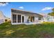 Backyard patio with seating and grill at 244 Mckendree Ln., Myrtle Beach, SC 29579