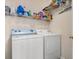 Laundry room with washer, dryer, and storage shelves at 244 Mckendree Ln., Myrtle Beach, SC 29579